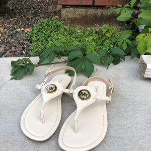 ⚡️Michael Kors Authentic White Sandals